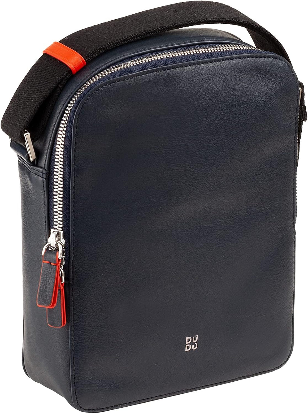 DuDu Herren-Handtasche aus echtem Leder, verstellbare Umhängetasche, kleines kompaktes Design, mehre