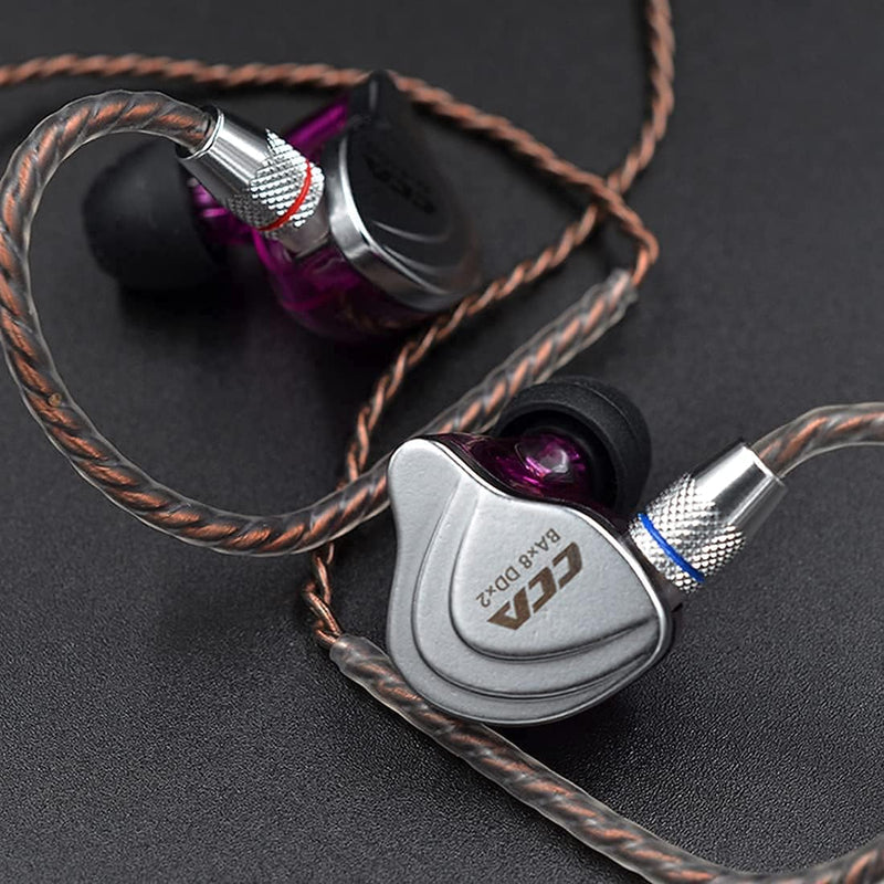 CCA C10 Hybrid-Treiber-In-Ear-Kopfhörer, HiFi-Stereo-Ohrhörer, leistungsstarker Bass, Sport-Headset