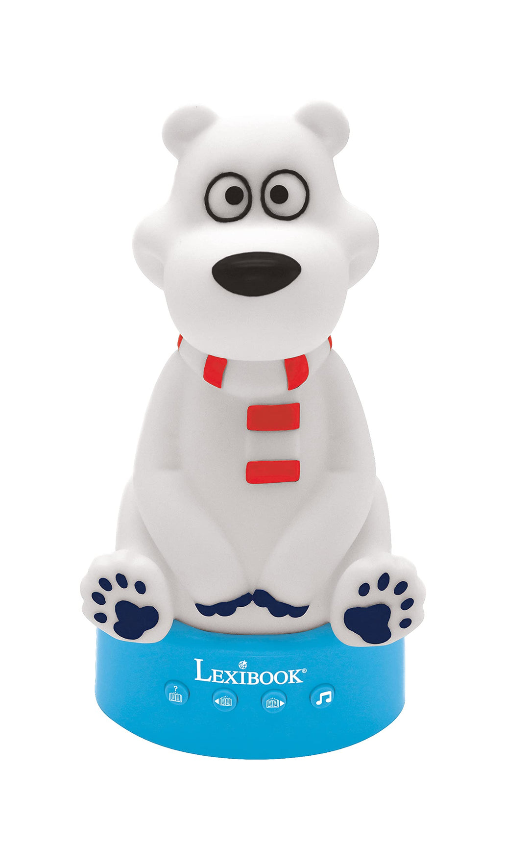 Lexibook - Beleuchteter Teddybär Geschichtenerzähler, Nachtlicht, für Jungen und Mädchen, 30 Geschic