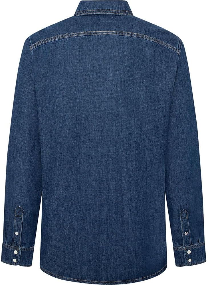 Pepe Jeans Herren Hammond Shirt (1er Pack) S Blue (Denim-xv9), S Blue (Denim-xv9)