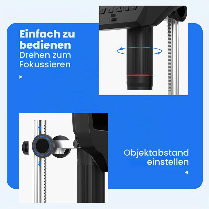 Andonstar AD409 HDMI-Digitalmikroskop, 10,1-Zoll-LCD-Bildschirm-Lötmikroskop, 300-fache elektronisch