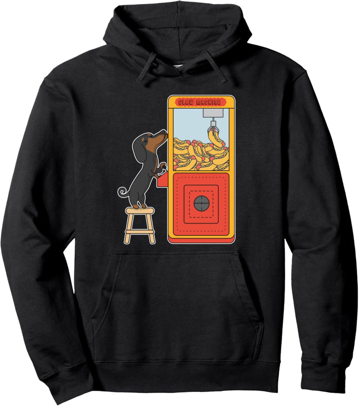 Dachshund Claw Crane Spiel Funny Wiener Dog Gift Pullover Hoodie