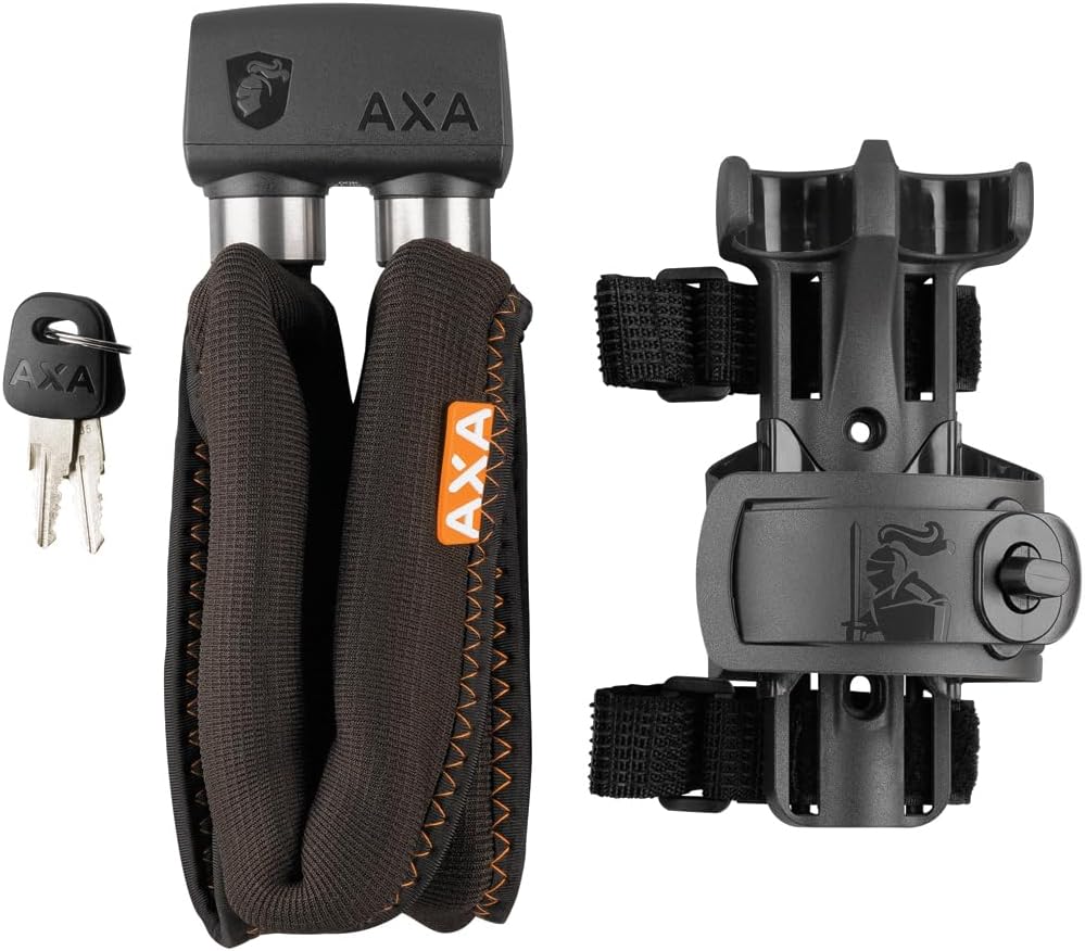 Axa Faltschloss Foldable Lock 800 Länge 100 cm Level 9 inkl. Fahrradklingel