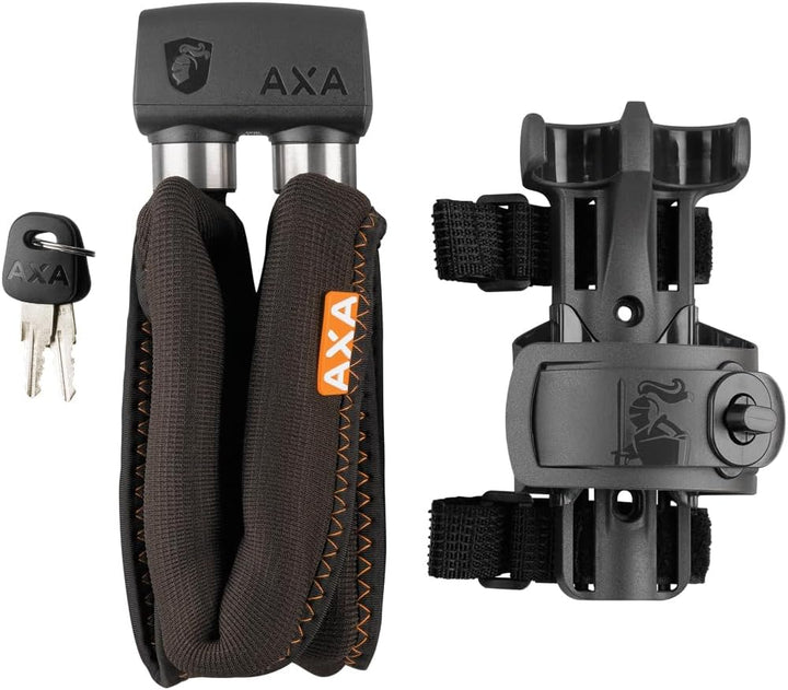 Axa Faltschloss Foldable Lock 800 Länge 100 cm Level 9 inkl. Fahrradklingel