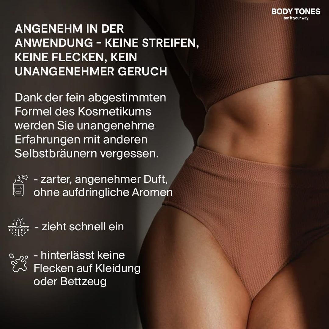 Body Tones Selbstbräunungsmousse, Selbstbräuner Feuchtigkeit und Anti-Aging, Selbstbräuner mousse na