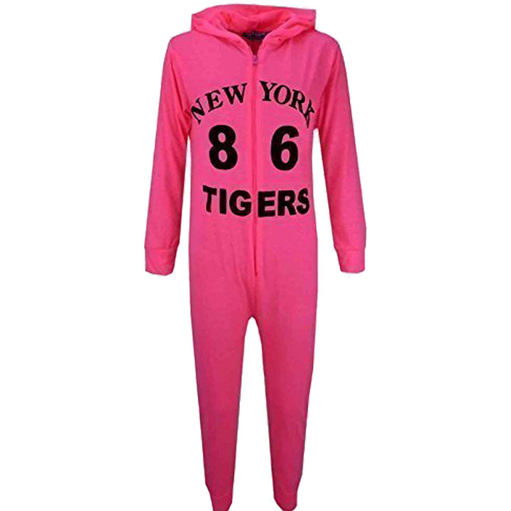 A2Z 4 Kids Mädchen Jungen Baumwolle Onesie New York 98 Athletic Pyjamas Lounge Wear Schlafanzug Bequ