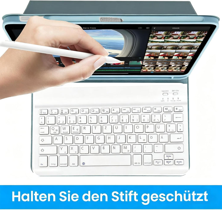 Hülle mit Tastatur für Lenovo Idea Tab 11" 2025 TB-336FU/TB-336ZU, Tastaturs Hülle für Lenovo Idea 1