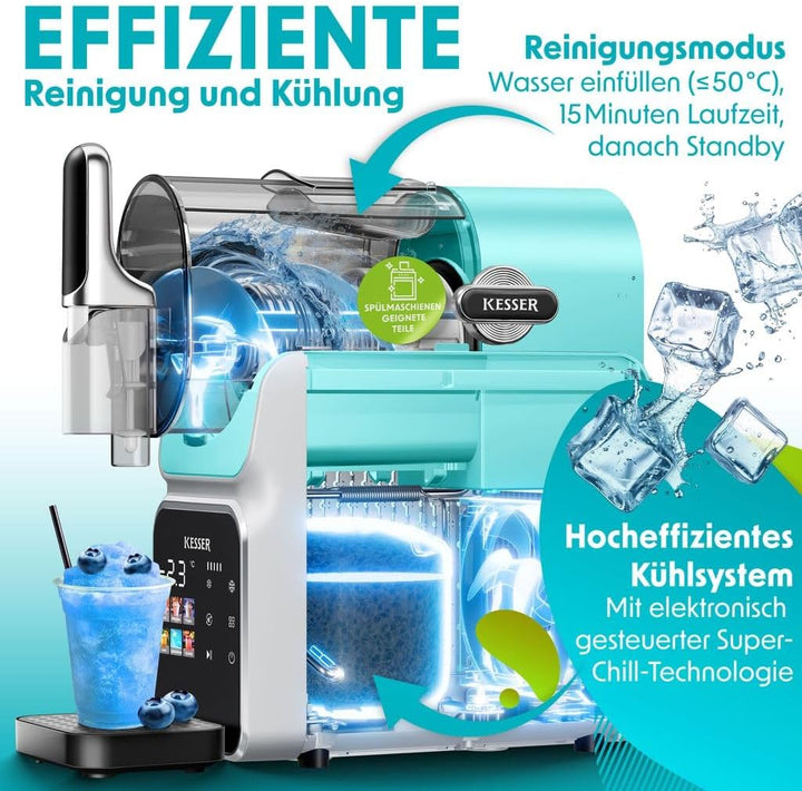 KESSER® Slush Maschine für zu Hause - Slush Ice Maker 2L - für Slush, Eis-Cocktails, Frappés, Milchs