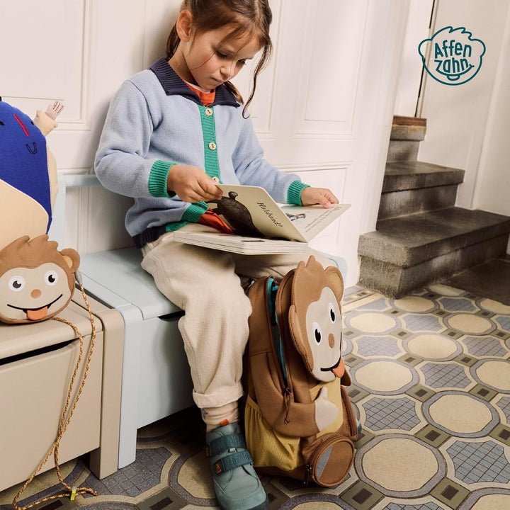 Affenzahn Kinderrucksack Grosser Freund | Kindergartenrucksack für Kinder von 3 bis 5 Jahren mit fun