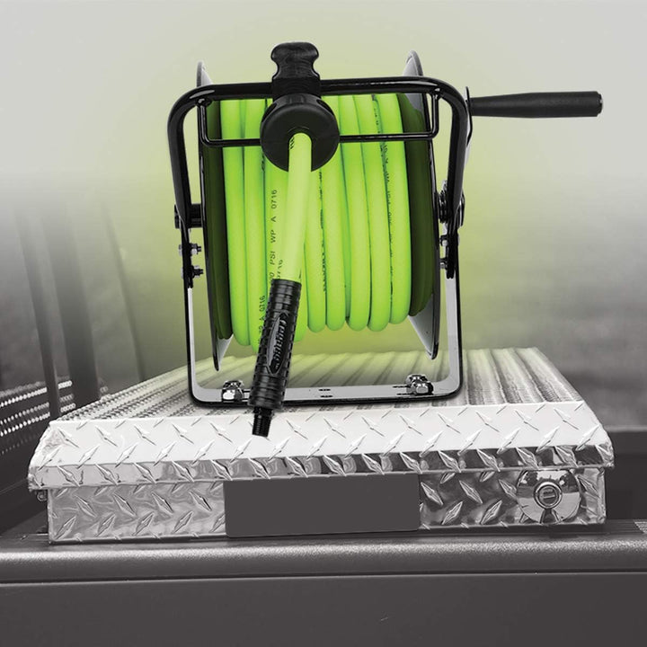 Legacy Manufacturing Flexzilla ZillaGreen L8651FZ Tragbare manuelle offene Luftschlauchrolle, 0,95 c
