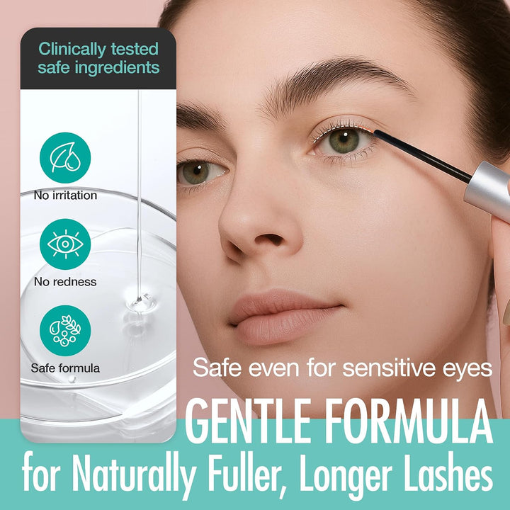 LASHVIEW Eyelash Growth Serum (0.17fl.oz / 5ml) - Premium Lash Enhancer for Longer, Thicker, Fuller