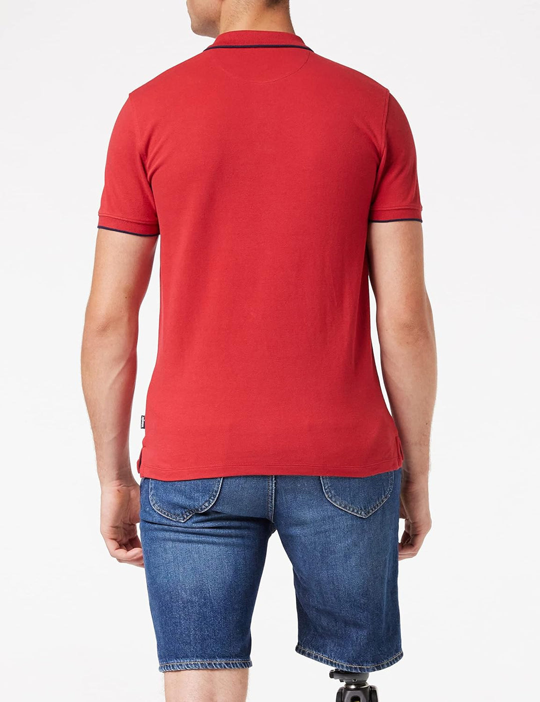Wrangler Herren Polo Shirt Navy Shirt (1er Pack) S Rot (Red X47), S Rot (Red X47)