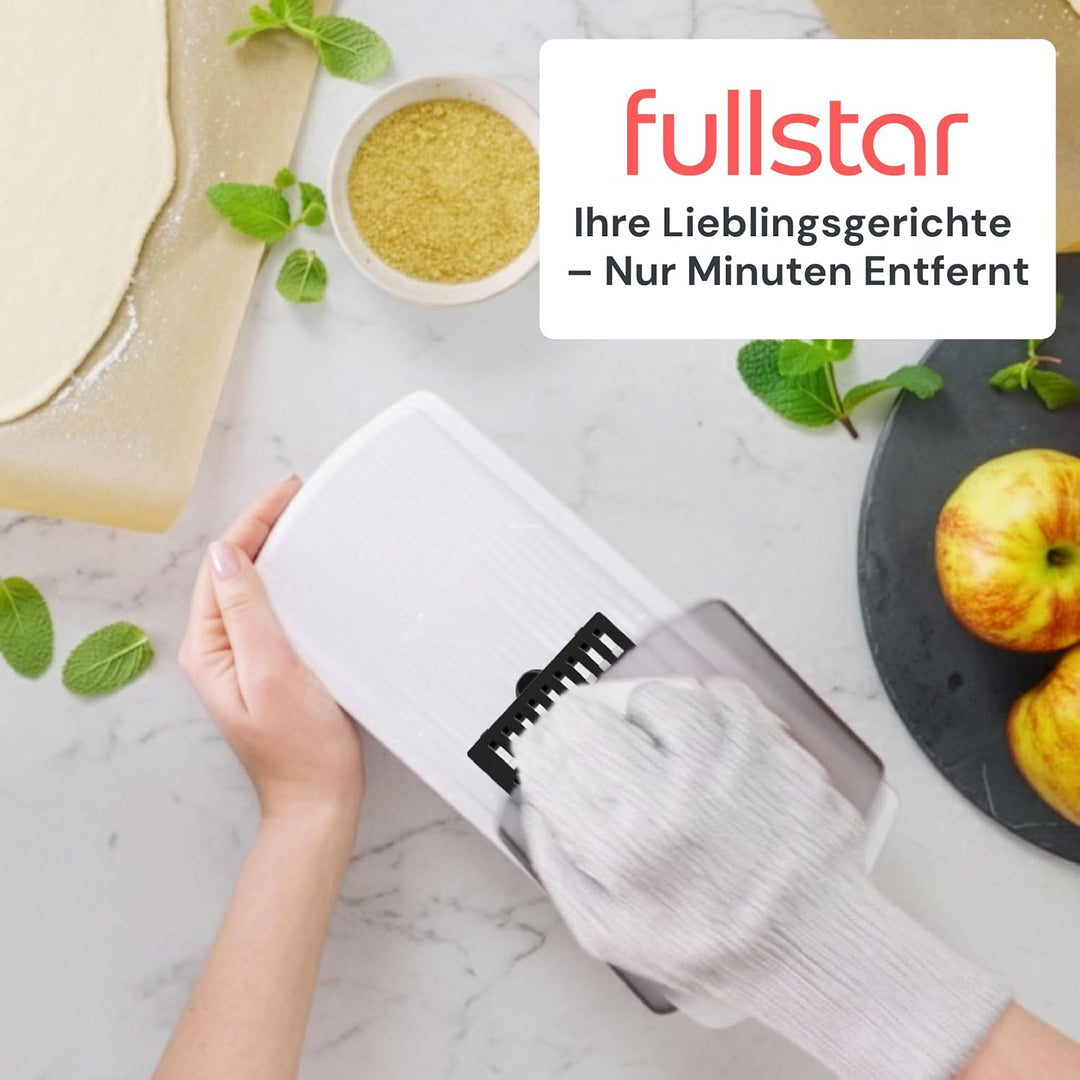 Fullstar Pro - 11-in-1 Mandoline Gemüsehobel, Julienneschneider und Reibe | Küchenhobel mit Scharfen
