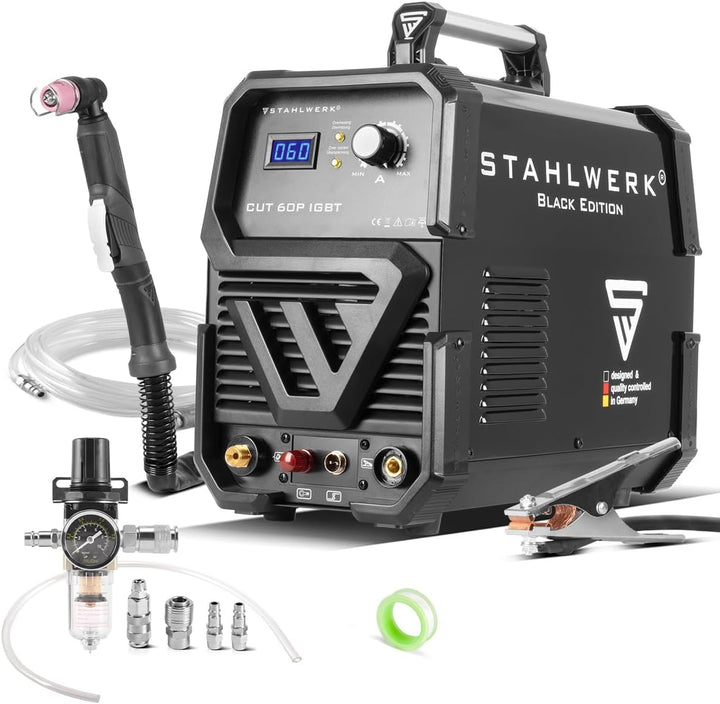STAHLWERK CUT 60 Pilot IGBT Plasmaschneider mit 60 Ampere und Pilotzündung, bis 24 mm Schneidleistun