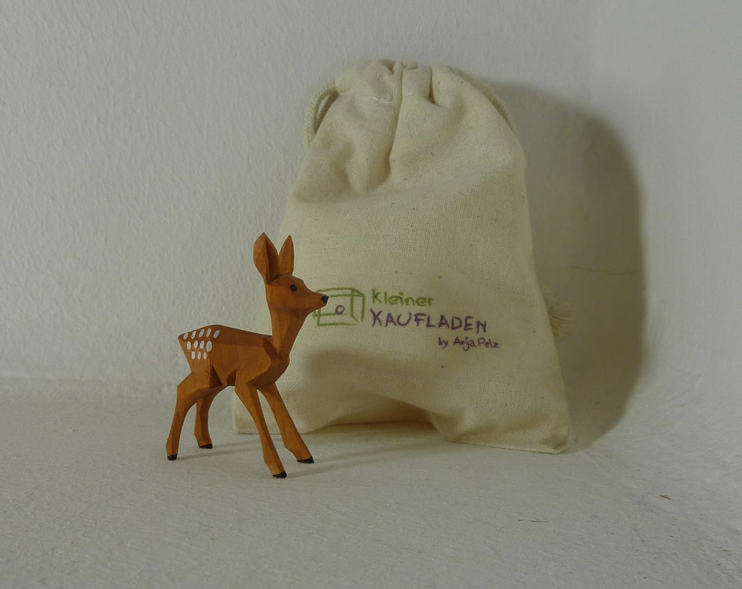 Kitz stehend von Lotte Sievers-Hahn 5,0 cm mit Baumwollbeutel Krippenfigur
