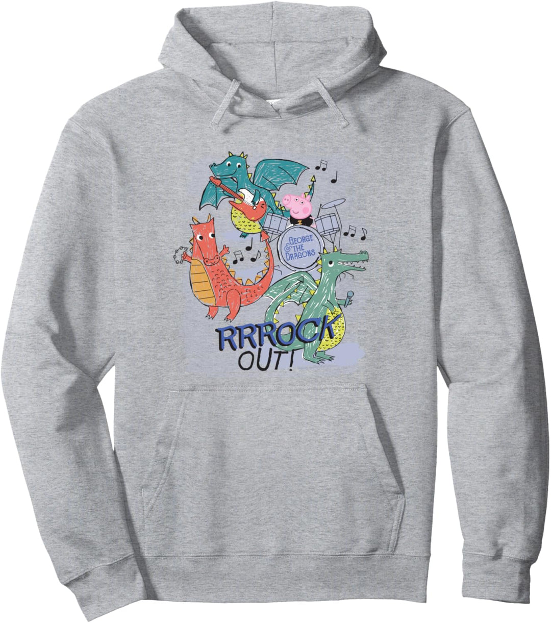 Peppa Wutz George & The Dragons Rock Band Pullover Hoodie