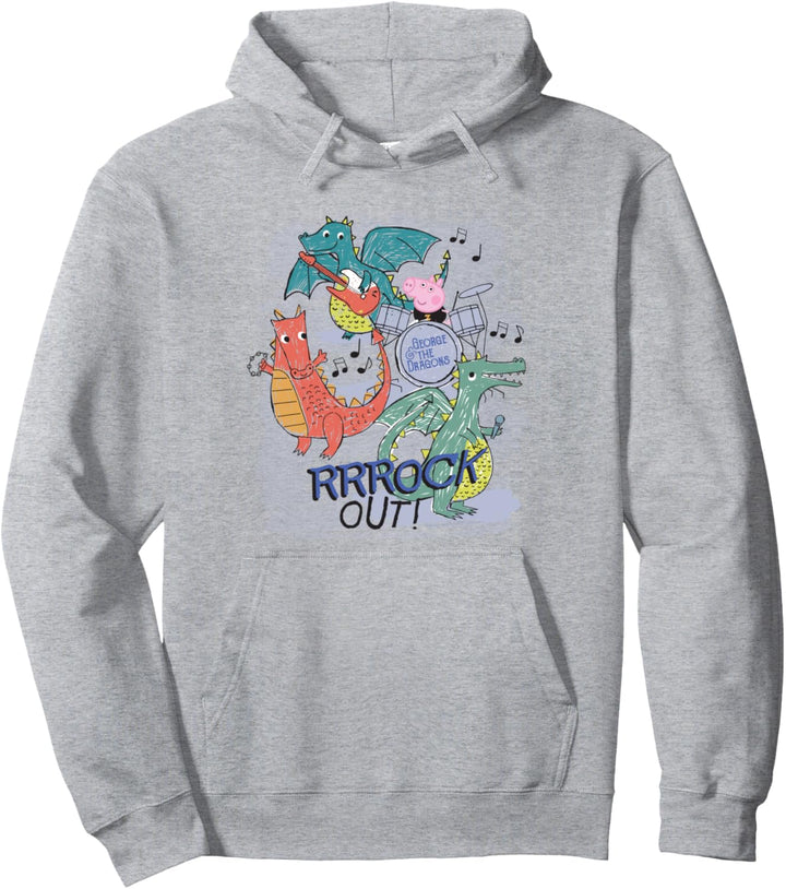 Peppa Wutz George & The Dragons Rock Band Pullover Hoodie