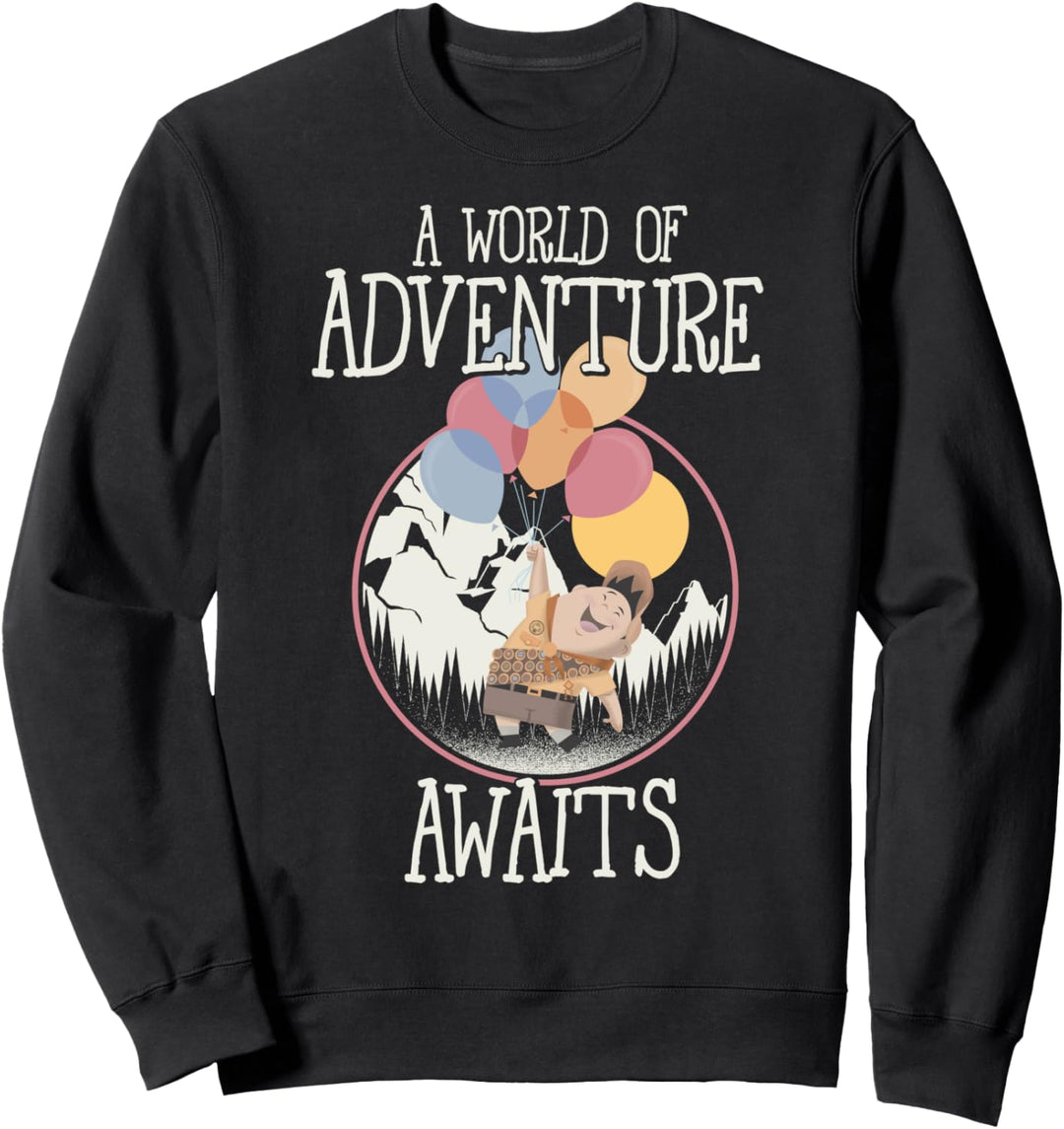 Disney Pixar Up Russell A World Of Adventure Awaits Portrait Sweatshirt