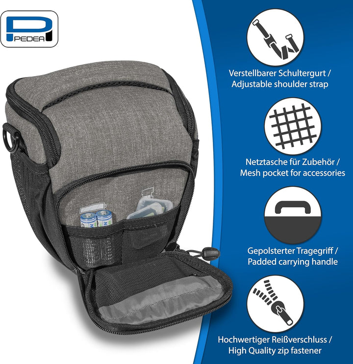 Pedea Kameratasche Fashion für Spiegelreflex DSLR SLR Spiegelreflexkamera Fototasche für DLSM System