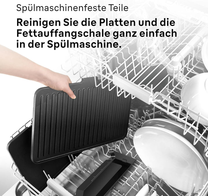 Braun MultiGrill 7 CG7040, 3-in-1 Kontaktgrill, BBQ & Ofen, grosse Grillfläche (12 Burger), 2000W, 2