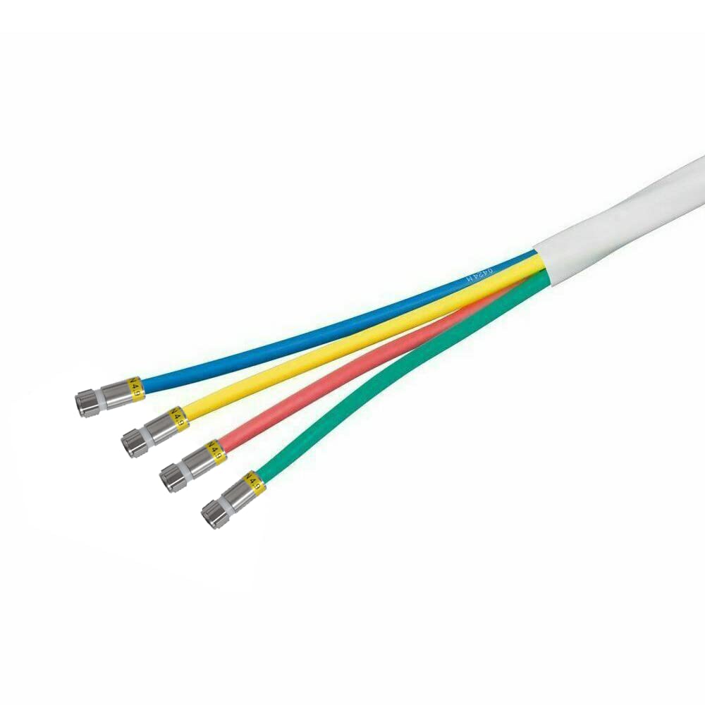 40m Quattro Quad SAT Antennenkabel, Koax-Antennenkabel, 4Fach DIGITAL Koaxial Kabel 4in1 für Digital