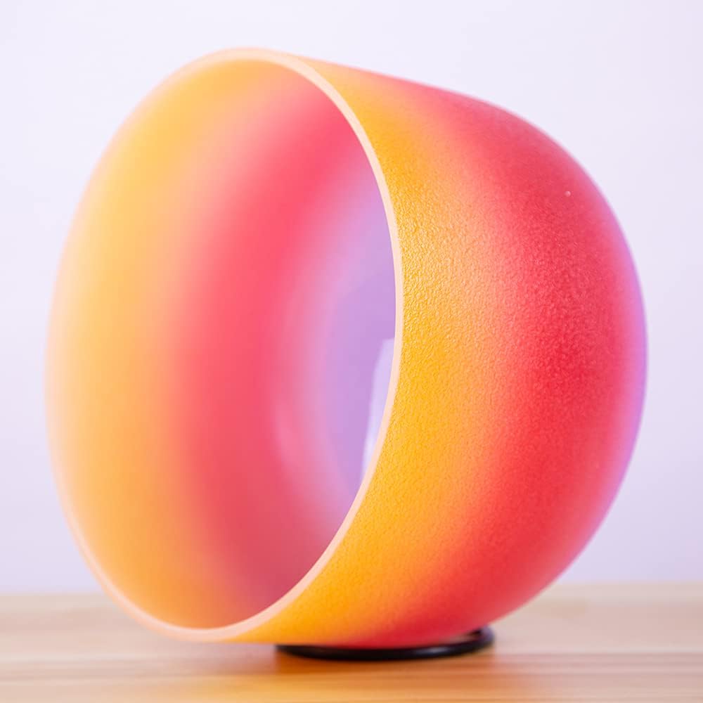 Klangschale für Meditation, Yoga und Entspannung, 20,3 cm, regenbogenfarben