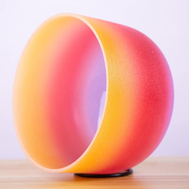 Klangschale für Meditation, Yoga und Entspannung, 20,3 cm, regenbogenfarben