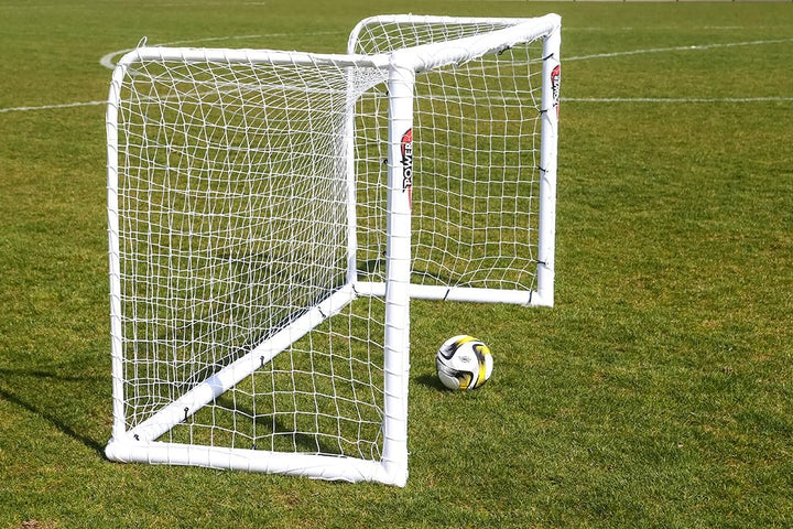 POWERSHOT Fussballtor Profi - 1,8 x 1,2m - aus uPVC - WETTERFEST - Inkl. Klicksystem und Zubehör 1,8