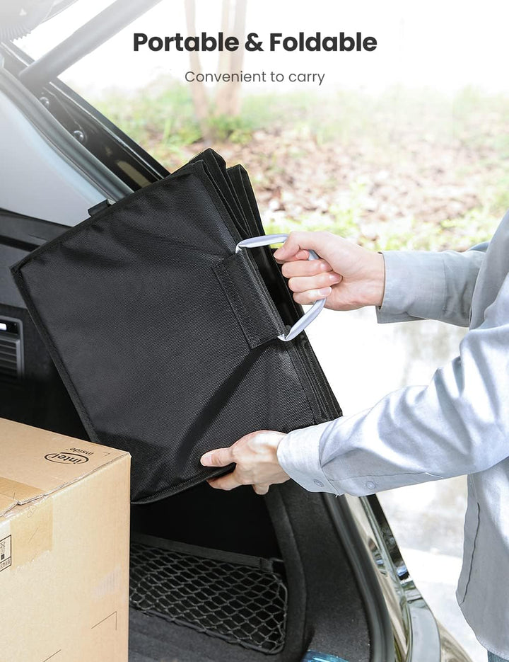UGREEN Kofferraum Organizer Auto mit Deckel 55L Klappbox Faltbar Wasserdicht Kofferraumtasche Auto O
