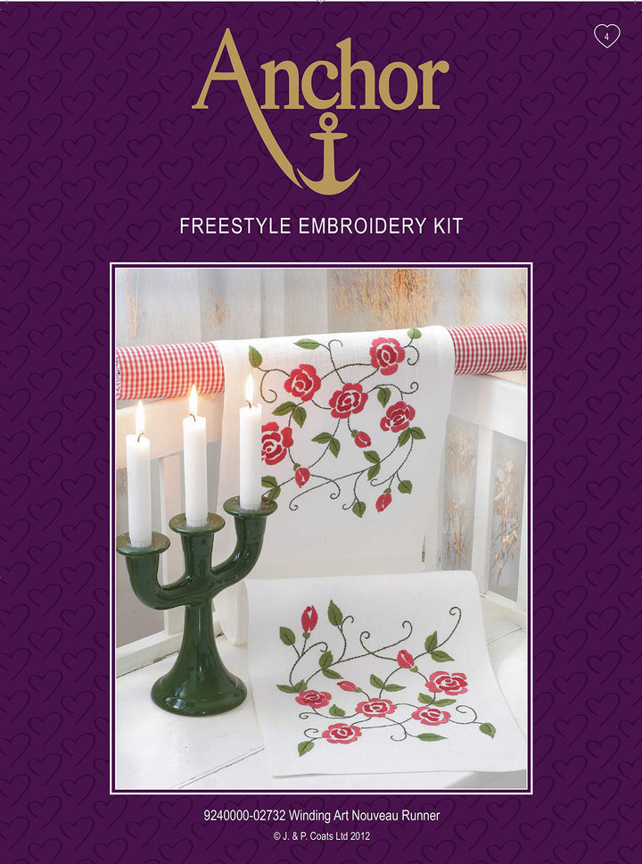 Anchor Essential Kits Freestyle Farbe:Xmas Tulips Runner, Xmas Tulips Runner