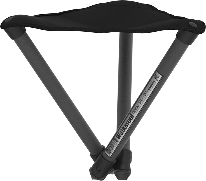 Walkstool - Modell Basic - 3-Beiniger Klapphocker aus Aluminium - Faltbar - 2 wählbare Modelle mit d