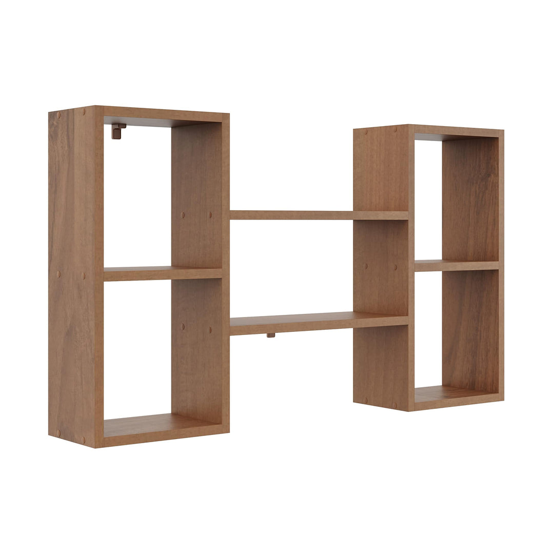 KUBUTKU Dekorativ Wandregal mit 5 Böden 102x60x18 Design Skandinavischer Modern für Wohnzimmer Küche