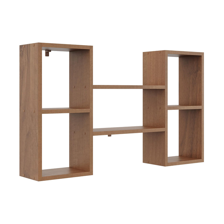 KUBUTKU Dekorativ Wandregal mit 5 Böden 102x60x18 Design Skandinavischer Modern für Wohnzimmer Küche