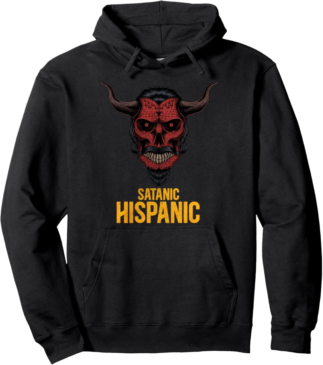 Satanic Hispanic Devil Baphomet Goat Goth Tarot 666 Pullover Hoodie
