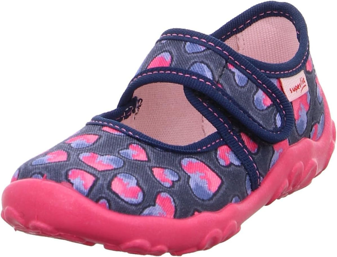 Superfit Mädchen Bonny Hausschuh 23 EU Blau Pink 8800, 23 EU Blau Pink 8800