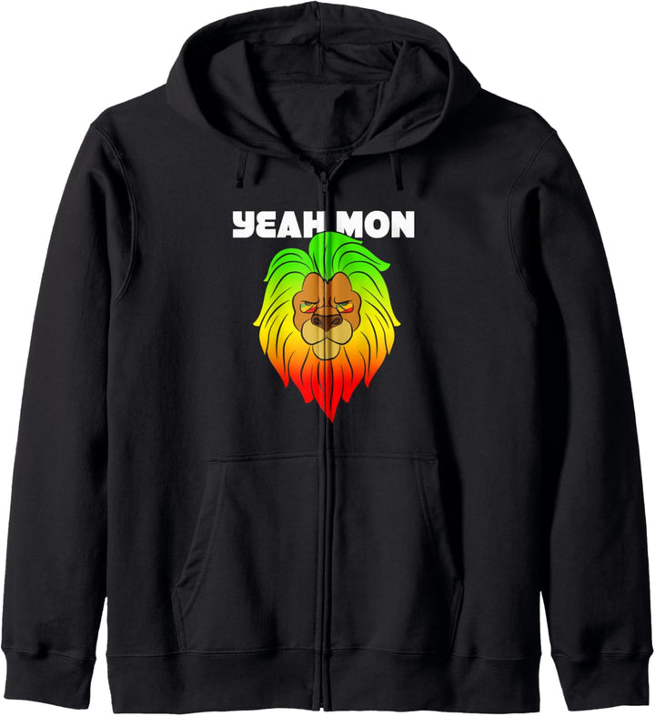 Ja Mann Mon Rasta Lion Reggae Kapuzenjacke