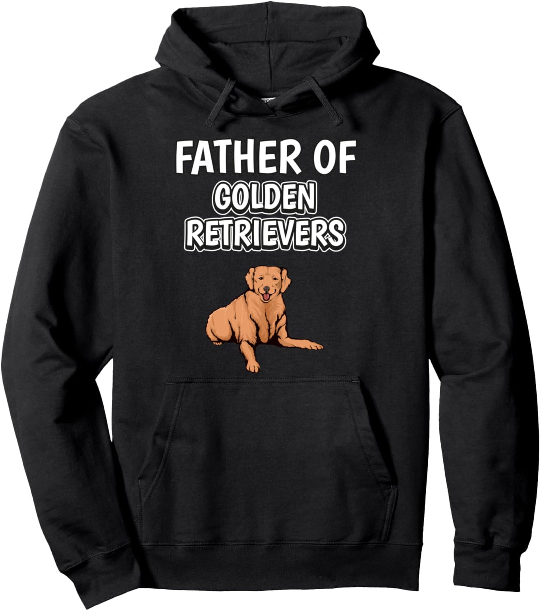 Herren Jungen Goldie Papa Vatertag Golden Retriever Pullover Hoodie