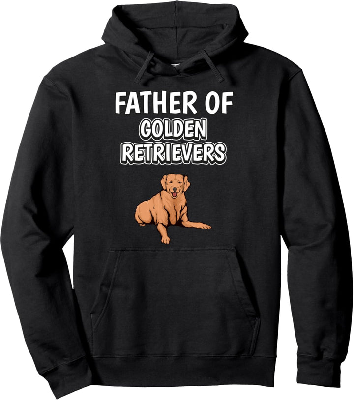Herren Jungen Goldie Papa Vatertag Golden Retriever Pullover Hoodie