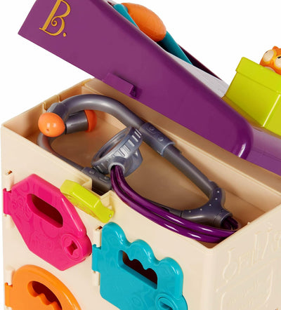 B. toys Tierarztkoffer für Kinder mit Kuscheltieren, Stethoskop, Spritze und mehr – Arztkoffer Tiera