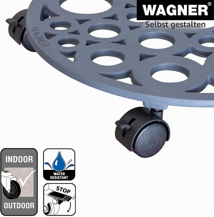WAGNER, schieferGrau, (Ø) 38 x (H) 6,5 cm (Ø) 38 x (H) 6,5 cm Schiefergrau, (Ø) 38 x (H) 6,5 cm Schi