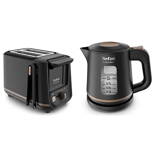 Tefal Includeo Frühstücks-Set |Toaster mit 7 Bräunungsstufen | Wasserkocher mit 1L Fassungsvermögen