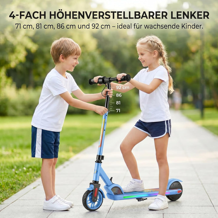 Caroma E Scooter Kinder von 8-12 Jahren, 180W Motor, 16 km/h, 60 min Fahrzeit, Einstellbare Geschwin