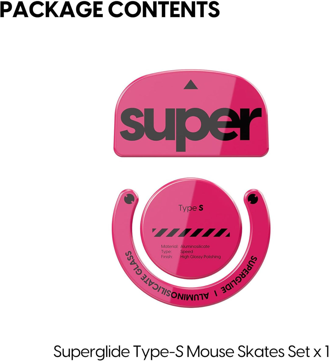 Superglide: Schnellste und geschmeidigste Mausfüsse/Skates aus ultrastarkem, makellosem Glas, supers