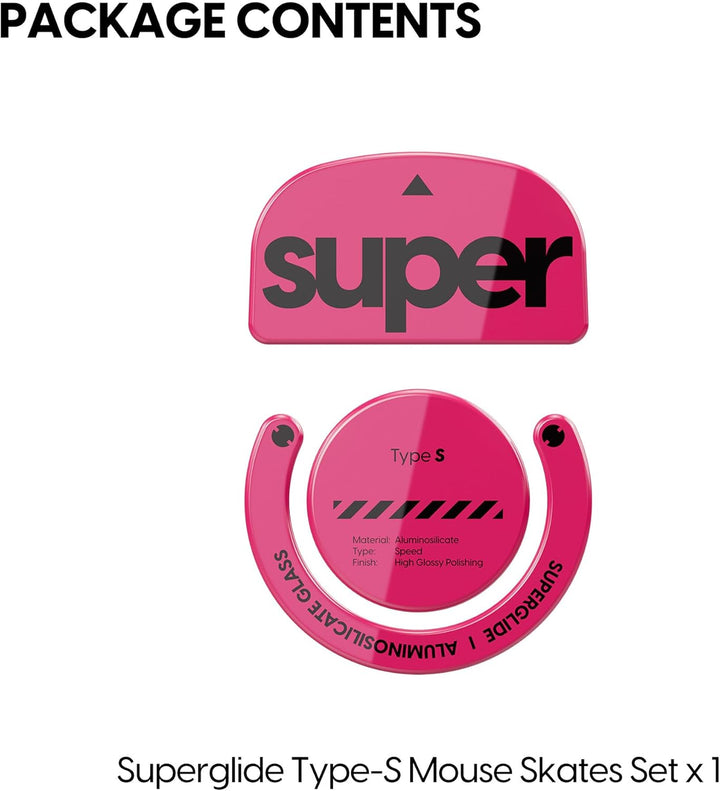 Superglide: Schnellste und geschmeidigste Mausfüsse/Skates aus ultrastarkem, makellosem Glas, supers