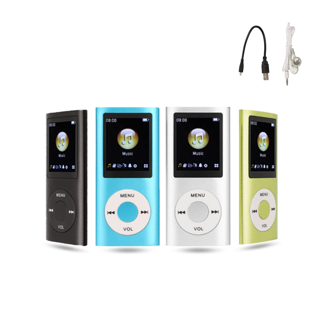 MP3-Musikplayer, MP3-Player, Tragbarer MP3-Player, Schlanker 1,8-Zoll-LCD-Bildschirm, mit Kopfhörer,
