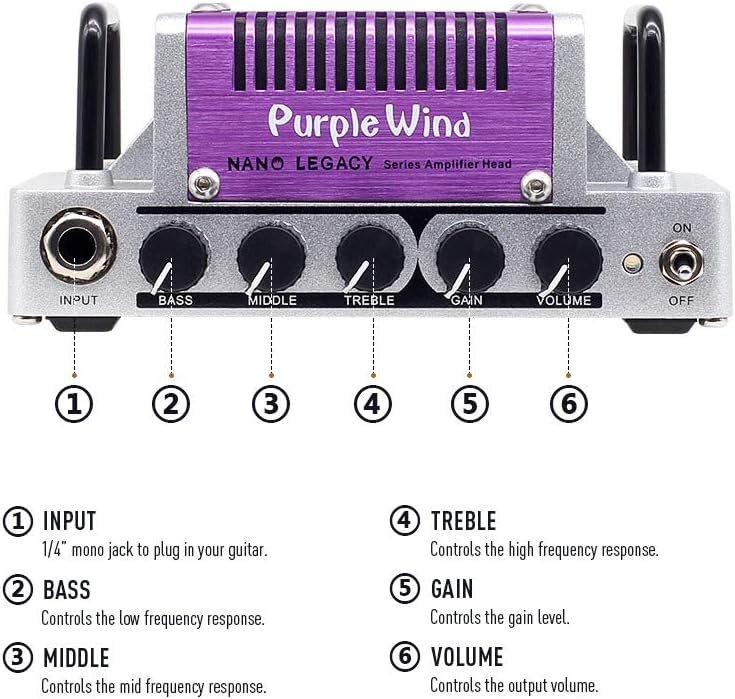 Hotone NLA-2 Purple Rain Gitarrenverstärker, 5 W