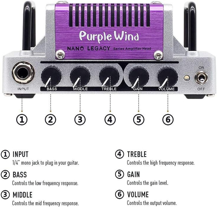 Hotone NLA-2 Purple Rain Gitarrenverstärker, 5 W
