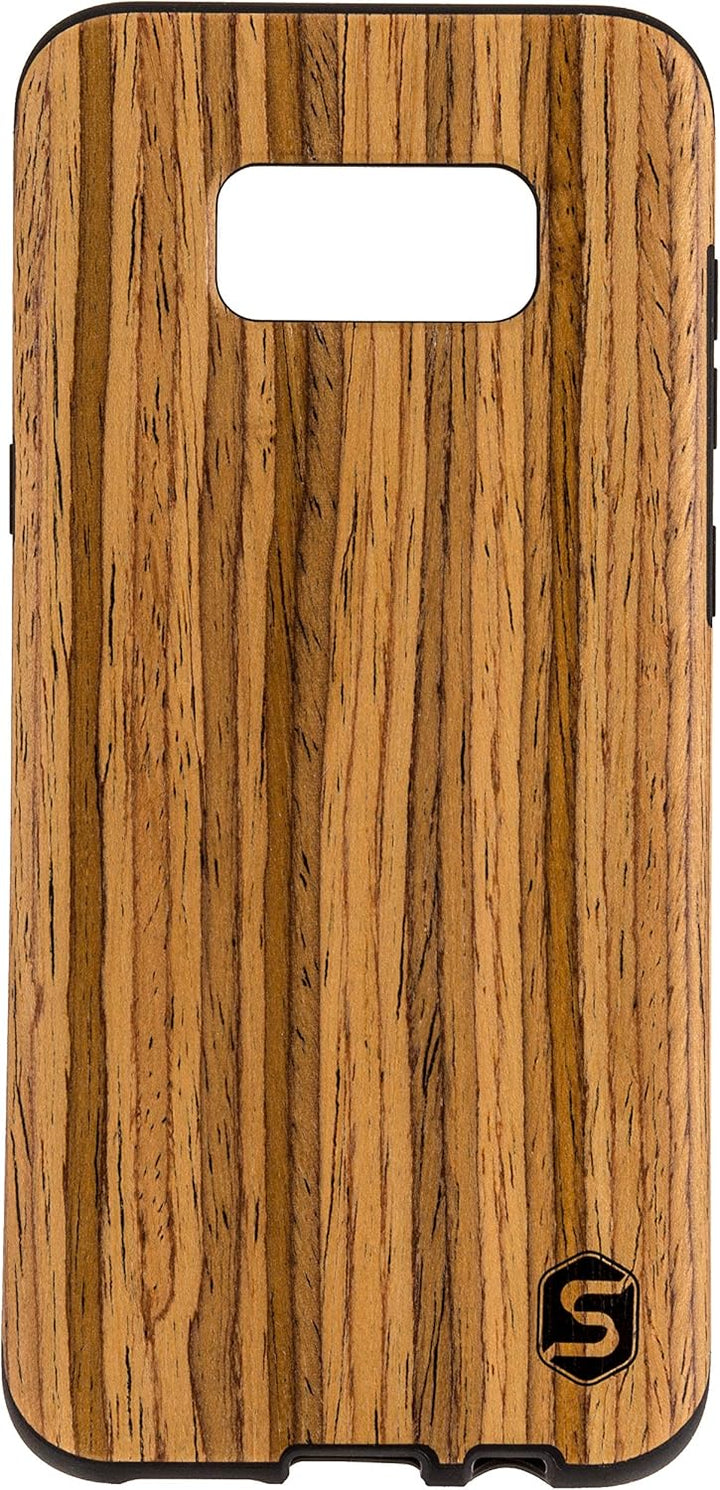 SEBASTIAN STURM Handyhülle "MAXI" | Hergestellt aus echtem Holz "Teak" in einer TPU-Hülle | Kompatib