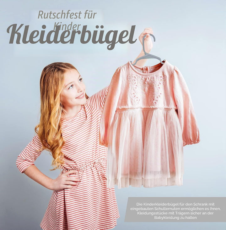 Utopia Home Kinder-Kleiderbügel, Kunststoff-Baby-Kleiderbügel für den Schrank, für Kleidung und Klei