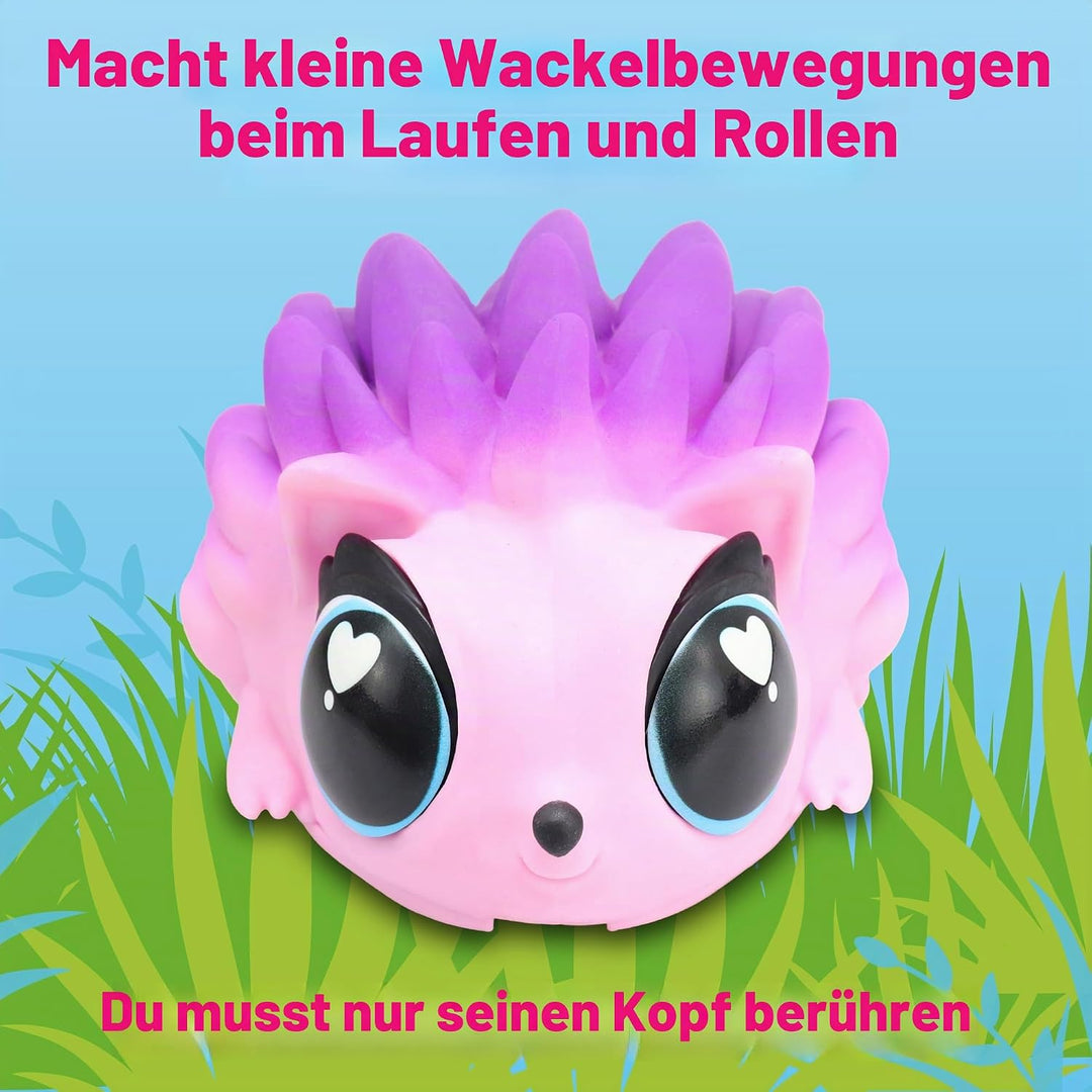 Famosa Jiggly Pets – My Spike Pet – Spiky the Hedgehog, interaktiver Igel, weicher Gummi, singend, g